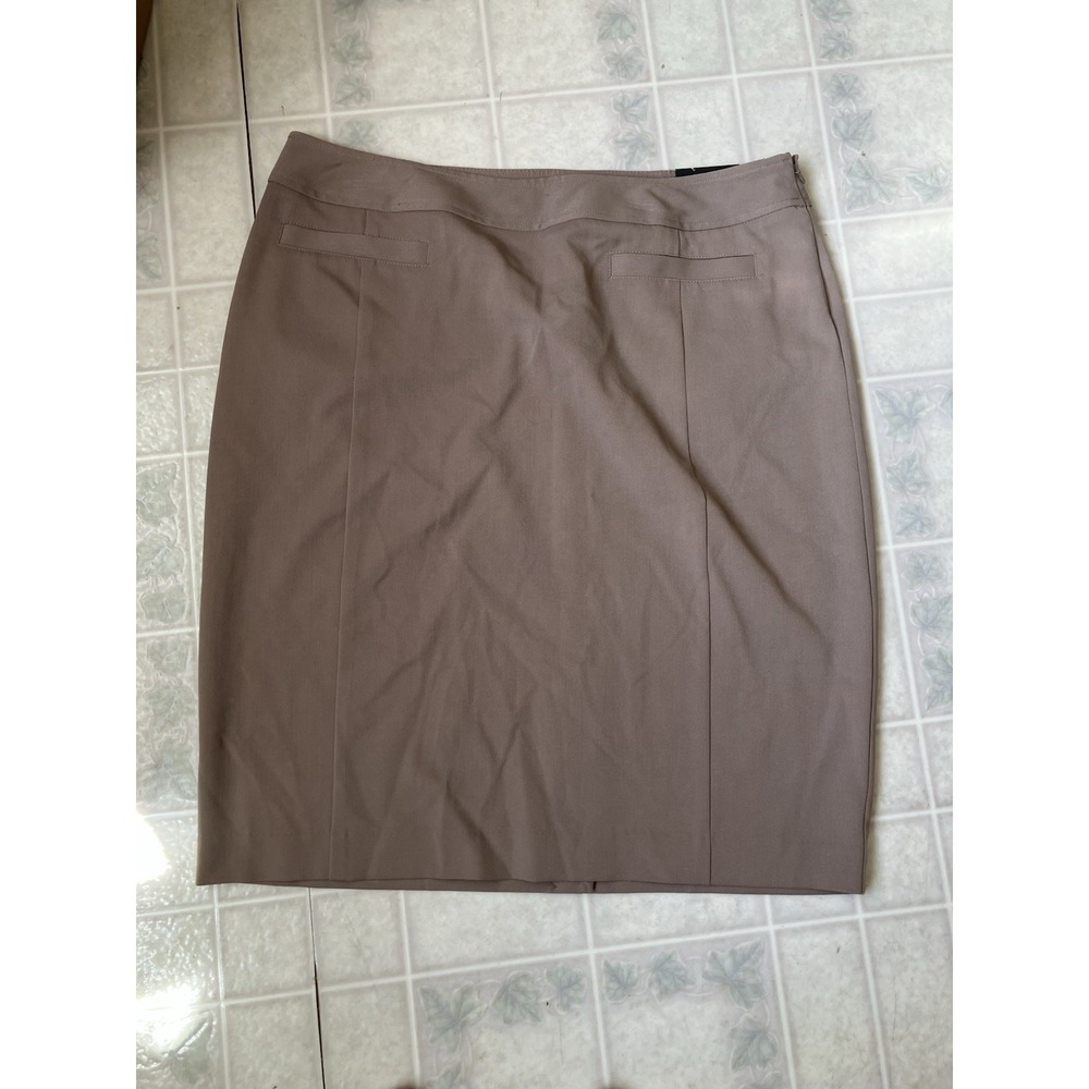 Lane Bryant Plus Size Women's Tan Pencil Skirt Size 16‎ New With Tag Back Slit
